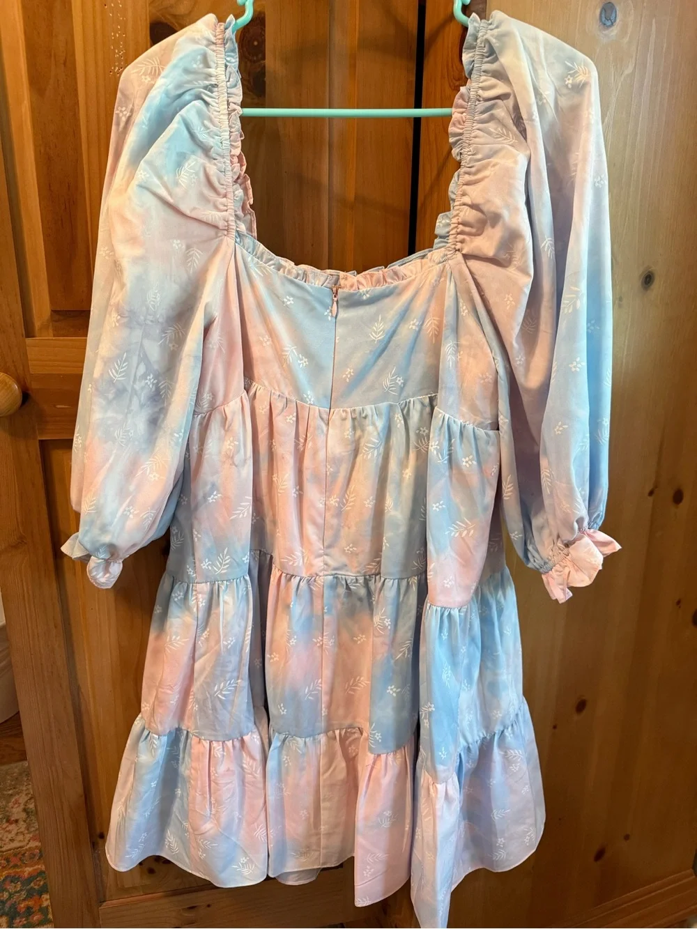 Storia Tie-dye Pastel Pink & Blue babydoll Dress